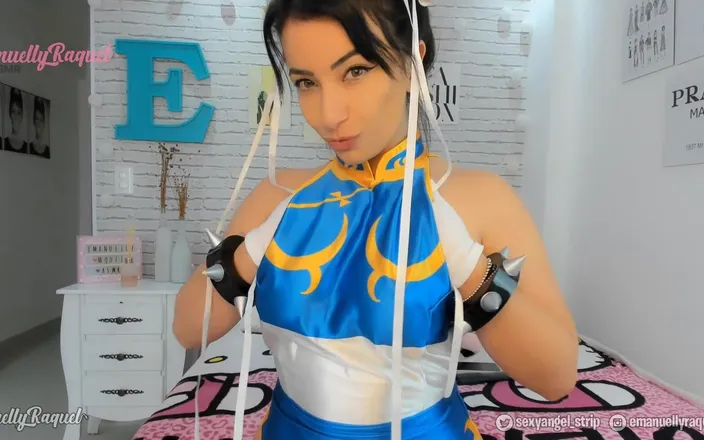Emanuelly Raquel: Anal Jerk off Instructions by Chun Li Cosplay