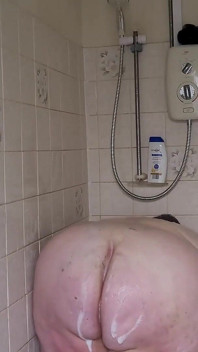 Sensual Shower with a Giant Body