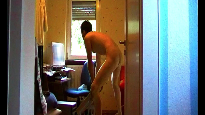 Mark Hannes: Fleshlight Pussy Stand Fuck Masturbation in Front of Window