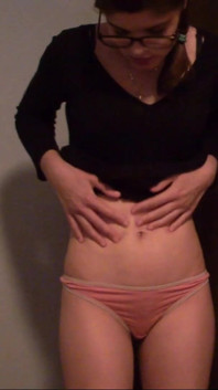 Skinny Teen Full Bladder Desperation Standing and Trying to Pee on the Floor