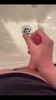 Masturbating