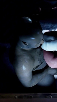 3D süße asiatische ehefrau hat ihren ersten dreier-sex und hat orgasmus
