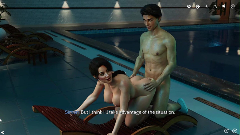 Sydney Sweeney: Swimming with Girlfrient at Pool