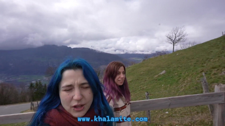 Khalamite: 隣人が私たちを驚かせて、そして連れて行ってくれます!!(vlog - ノラージュとのフレンチスリーサム)