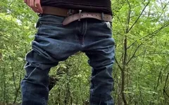 Pissing and Cumming in the Woods