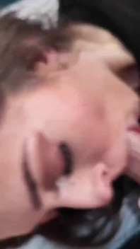 Teeny Nympho Sniffs Cum 213