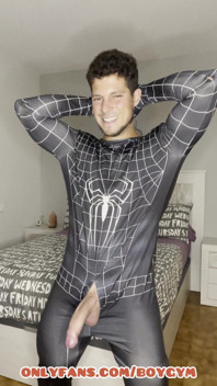 My Big Cock Cums with No Touchspiderman Suit