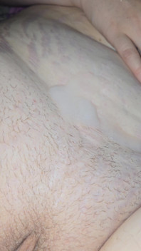 Big Dick, Hot Pussy, Sperm on Belly and Busty Chubby Wife