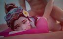 Jackhallowee: Kollektion av animationer av sex med diva från Overwatch