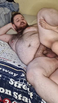 Opening the Hairy Bear's Ass with Toys, and Then I Fuck Him.