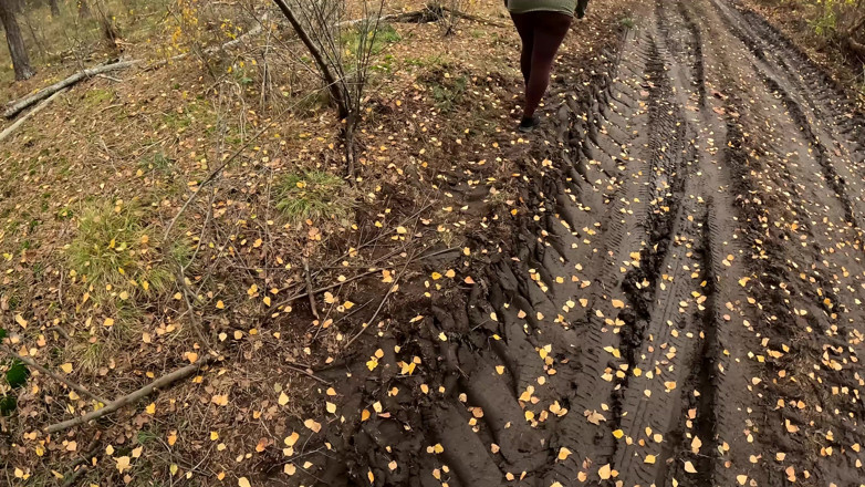 Bouncy Tits Action: Naked Ass and Tits Spanking in the Woods