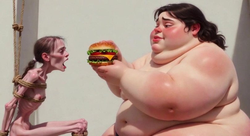 YOUR BEST FANTASY: Intense Feeding Session - SSBBW Humiliates and Fattens Thin Girl