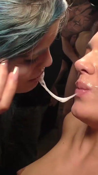 3 Sluts Dirty Cum Games at Gangbang