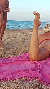 Family Sex on the Beach with Stepson.