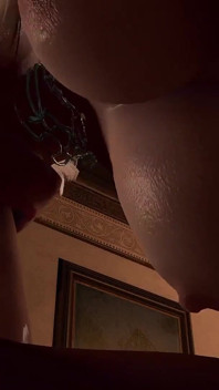 Ohromující blonďatá elf dává honění a kouření | 3D porno