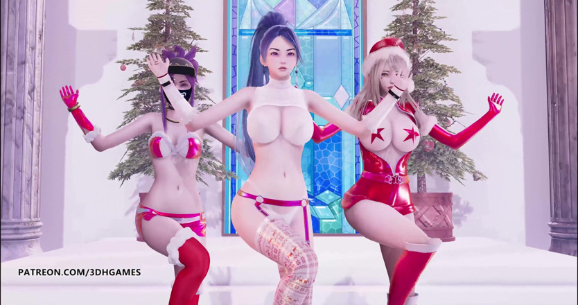 3D-Hentai Games: [MMD] All i want for christmas is you Ahri Akali...