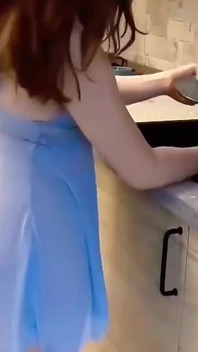 Kitchen Sex, Hardcore Fuck for Perfect Body Babe, Sexy Blonde Cooking Dinner in the Kitchen Gets Fucked Hard Till She Squirts