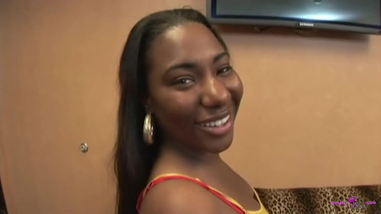 Naughty Black Girls: POV Sweet Big Natural Tits Black Girl India Gently Tries...