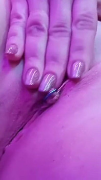 20 Year Curvy  Big-Breasted  Nymphomaniac and Her Pink Dildo in  Tight Pussy