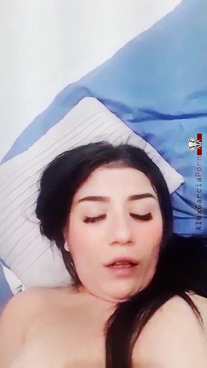Alex Garcia Porn: Slim Mexican Woman Masturbating with a Vibrator Alone at Home.