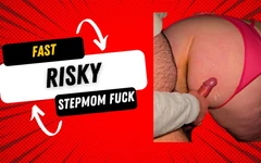 Snelle en risicovolle stiefmoeder neukpartij - je gelooft niet hoe wild dit wordt