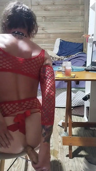 Sissy in Fishnets