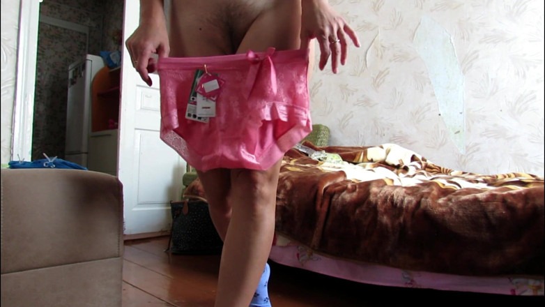 Sexi Lenka: Burst into home with new panties and began to try...