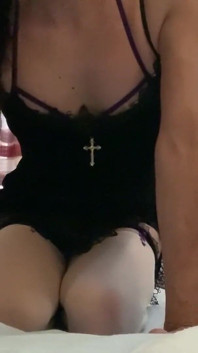 Pamela Cross Sexy Dress on Bed
