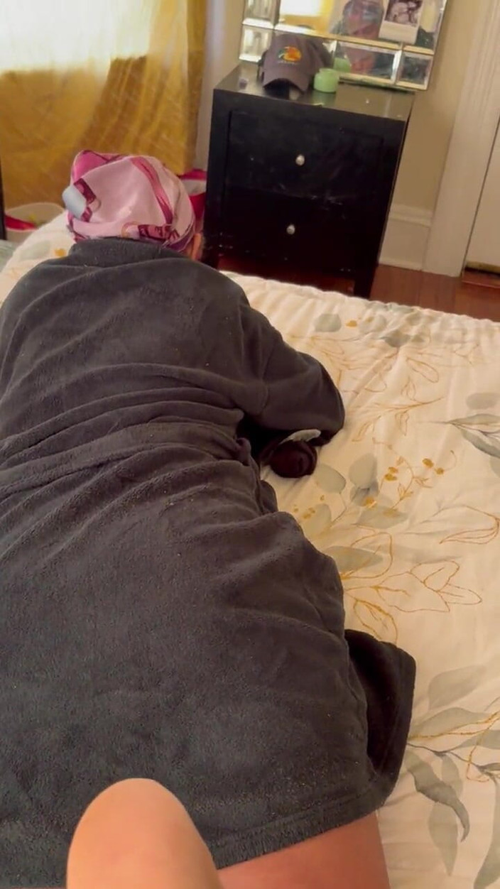 JOHTSRVA: Rubbing My BBC on Her Sexy Black Ebony Feet Femdom...