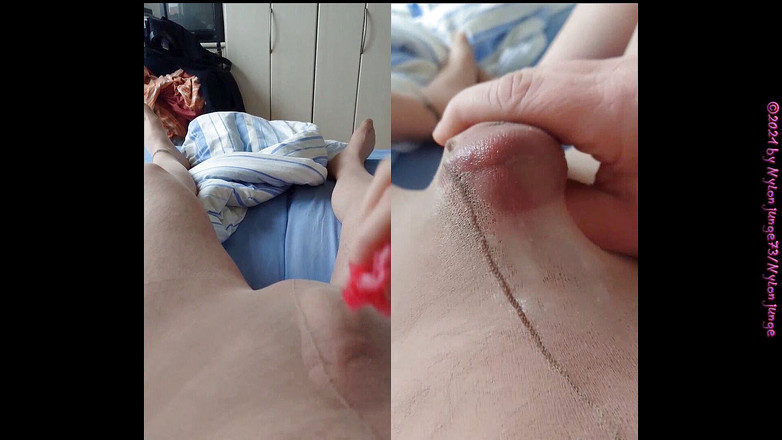 Carmen_Nylonjunge: Studený kondom ** zábava se spermatem **