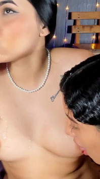 Latina Lesbians Masturbate and Squirt