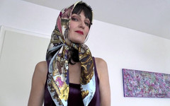 Lady Victoria Valente: Silk Headscarf Fashion Show Clip