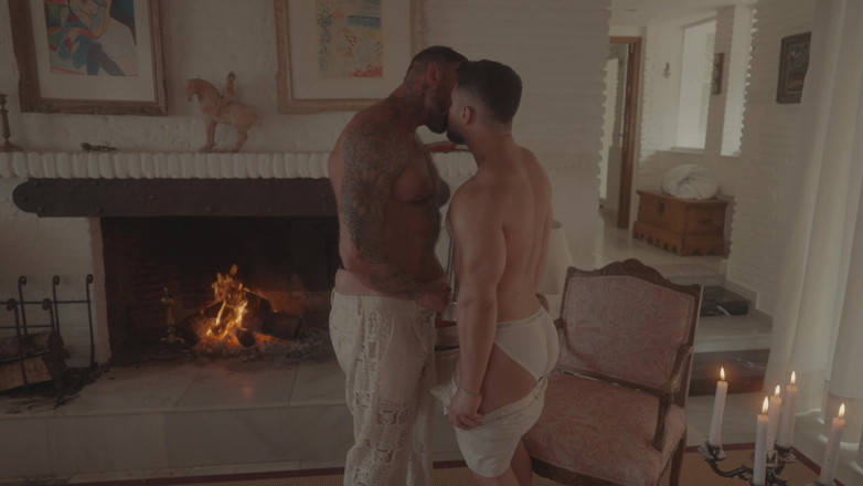 HugeAjax: Two Dudes Make Love by the Fireplace