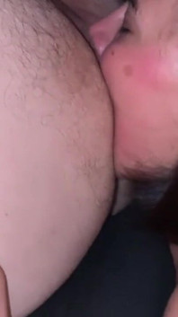 Arschlecken, POV! eine schmutzige nahaufnahme eines heißen arschleckens