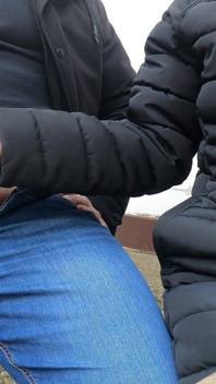 My Wife's Girlfriend Wanted to See Her Give Me a Handjob on a Terrace