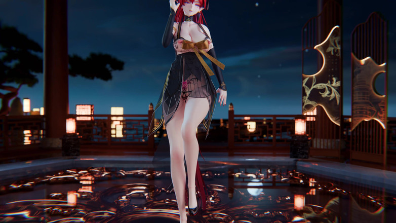 MikuMotion: [mmd] boutique Yinyin-bingbing korejský tanec erotické spodní prádlo obscénní striptýz