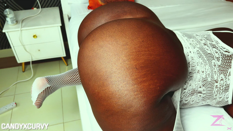 Candyxcurvy: Hot Ebony BBW Gets Passionately Pleasured and Enjoys Intense Missionary...