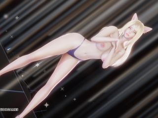 3D-Hentai Games: [mmd] Aoa - Heart Strike Ahri Sexy Striptease Dance League of...