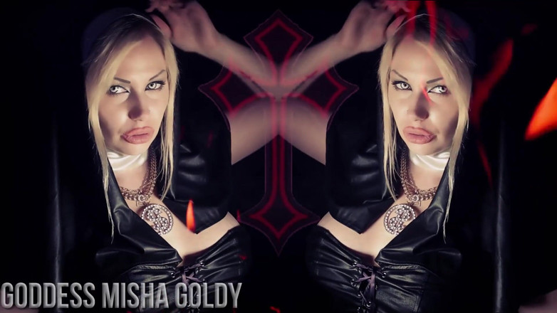 Goddess Misha Goldy: You will be in hell if I'm your reason to...