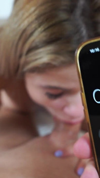 Deep Throat Challenge for Blond Teen Girl