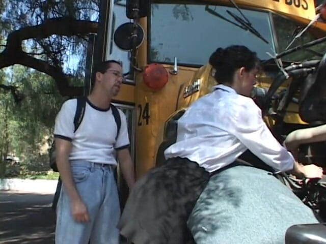 Pound Me Outside: Nerd fucking busty brunette bus driver