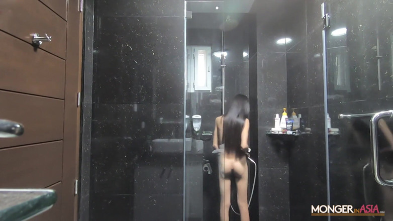 Monger In Asia: Ultra thin Asian whore inseminated and bred