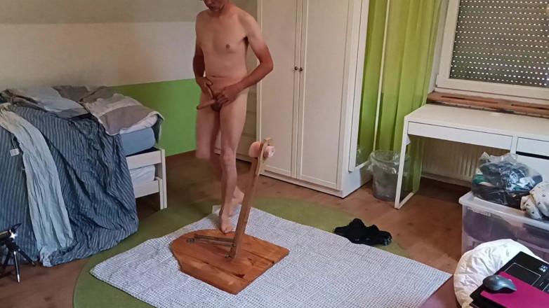 Mark Hannes: Fleshlight 站立性交自慰