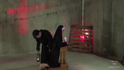 Male Dom - Spanking - BDSM: Hot nun gets her ass spanked