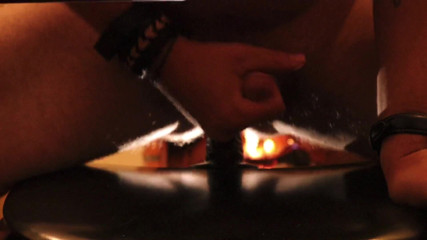 My little secret: Dildo in front of the fireplace
