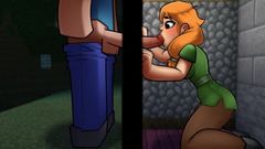 Minecraft Hentai Horny Craft - Part 1 - Alex Sucks a Big Dick by Loveskysan69