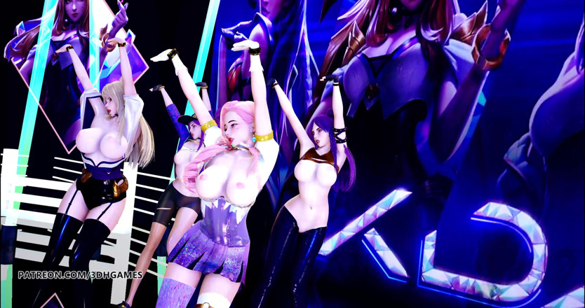 3D-Hentai Games: BLACKPINk - navždy mladý striptýz 4K 60FPS