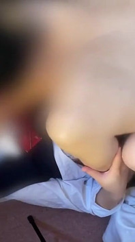Hiding on the Stairs with Stepdaughter, Let's Play with Stepdaugther, Put a Toy on a Sensitive Nipple #111