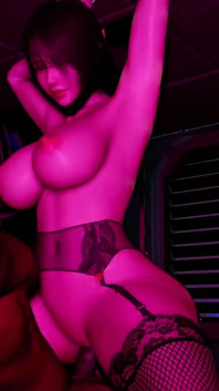 3D巨大なおっぱいアジアの痴女がBBCと浮気し、オーガズムを得た
