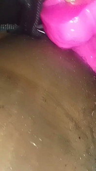Look at My Big Strap on Dildo Going Deep in His Asshole